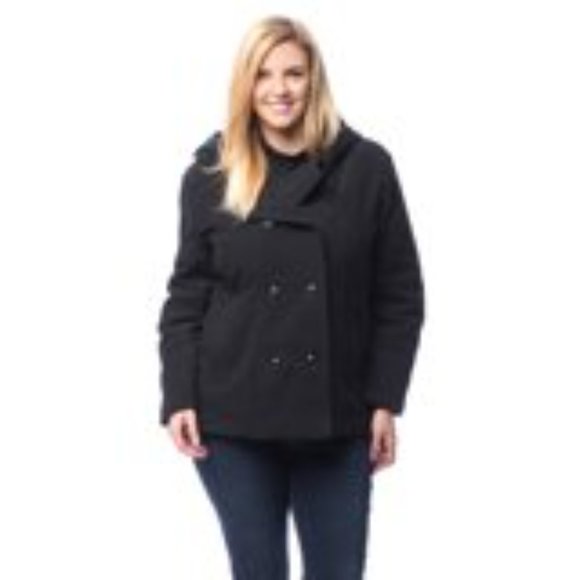 Excelled Womens Faux Wool Hooded Jacket ~~Very Warm~~ - Picture 2 of 2